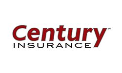 A century insurance logo is shown.