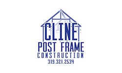 Cline post frame construction