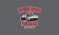 A truck and trailer are shown on the front of a t-shirt.