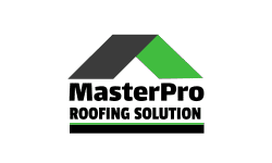 A logo of masterpro roofing solution