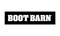 A black and white logo of boot barn.